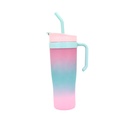 VASO PLASTICO CON SORBETE TRENDY
