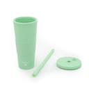 VASO PLASTICO CON SORBETE TRENDY