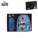 MOCHILA Y PORTABOTELLA MINNIE MOUSE DISNEY
