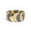 PULSERA REGULABLE BICOLOR OVALADA