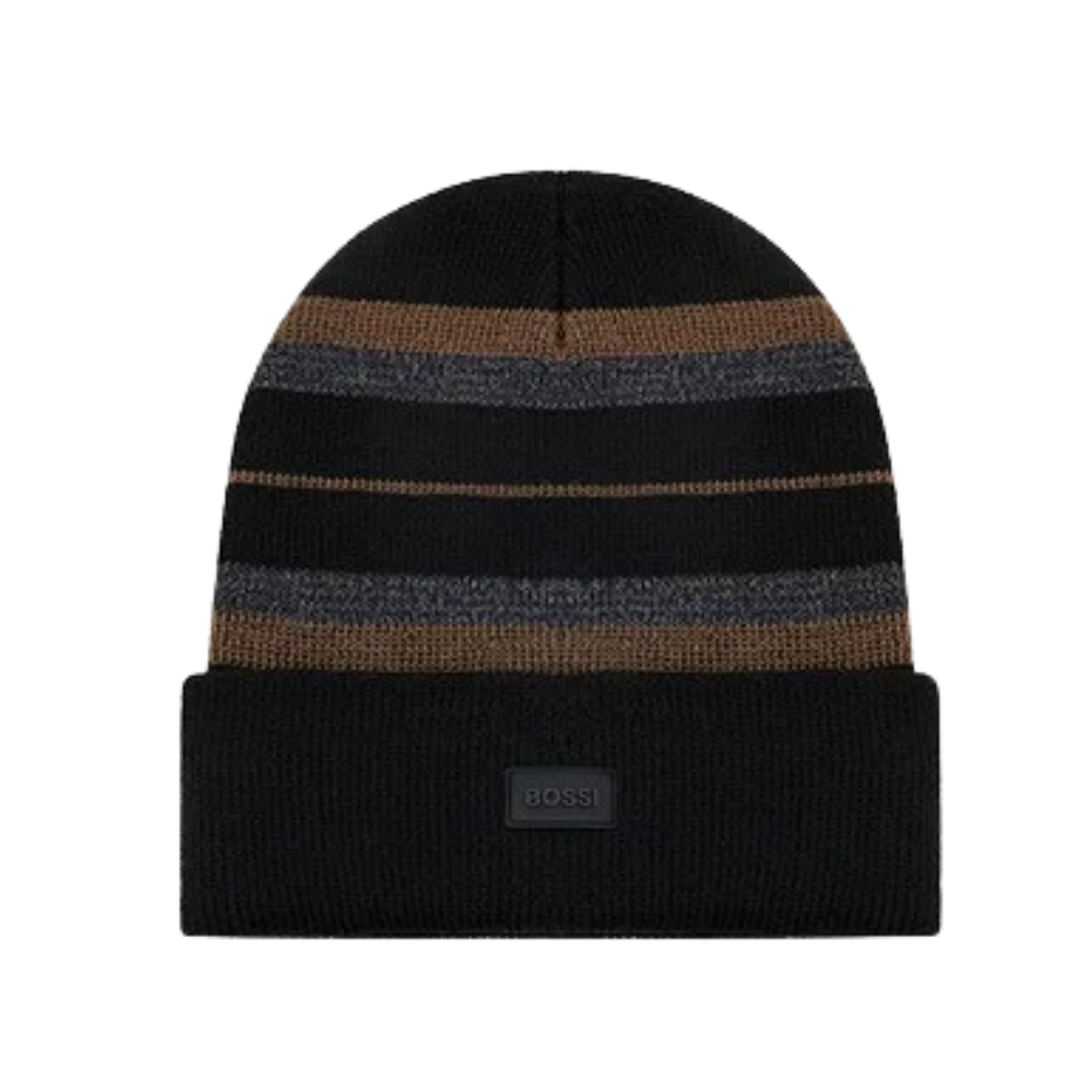 GORRO A RAYAS APLIQUE FRONTAL BOSSI