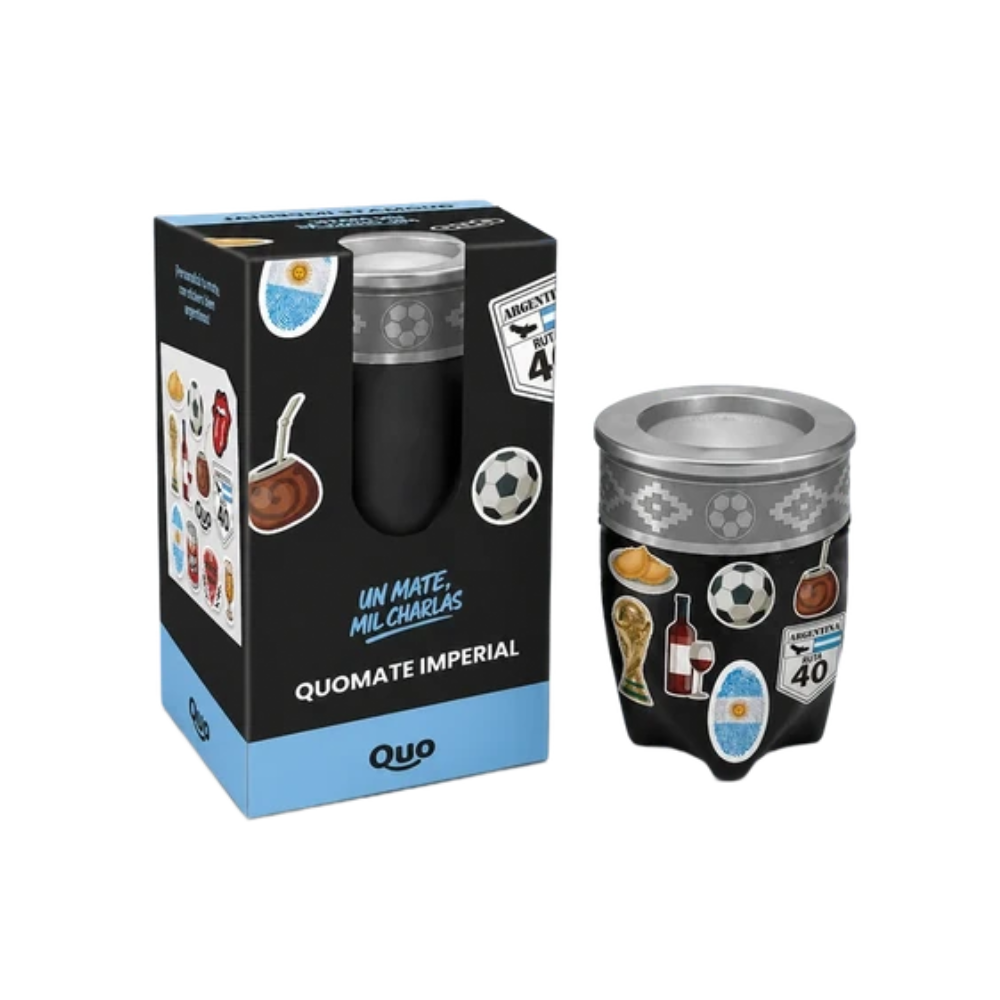 MATE IMPERIAL CON BOMBILLA + STICKER
