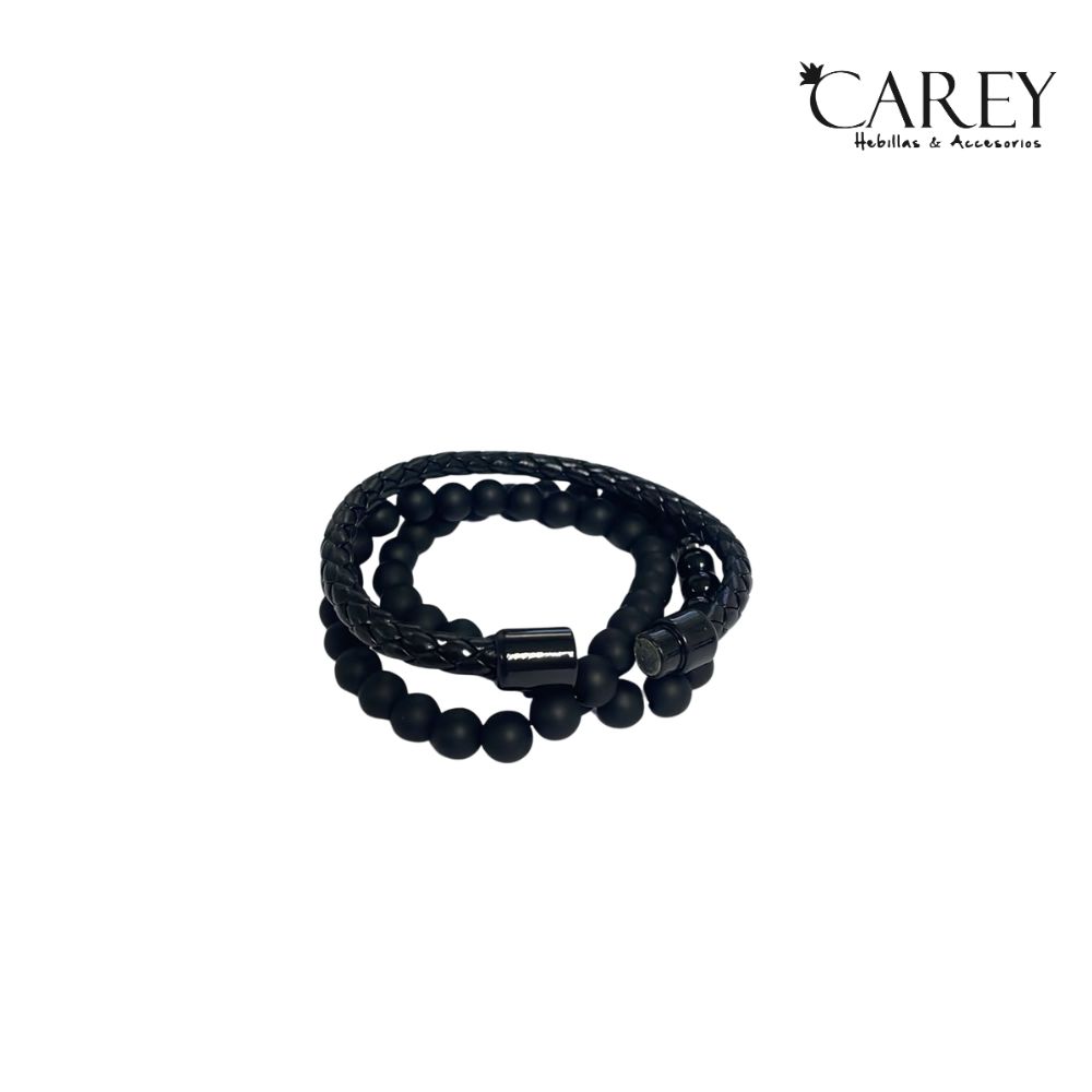 PULSERA HOMBRE DE CUERO TRENZADO