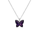 COLLAR ACERO BLANCO CON DIJE MARIPOSA GRANDE