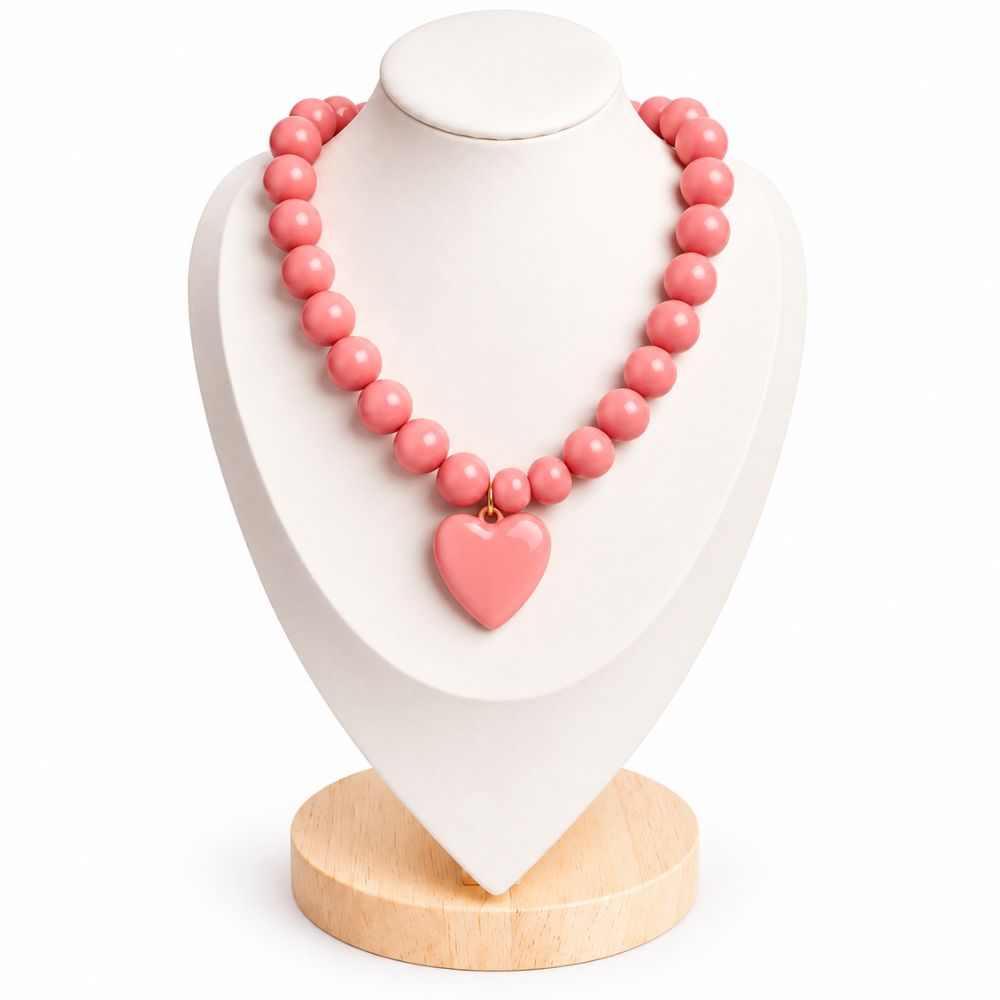 COLLAR CHICLE MEDIANO N°14 CON DIJE CORAZÓN