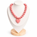 COLLAR CHICLE MEDIANO N°14 CON DIJE CORAZÓN