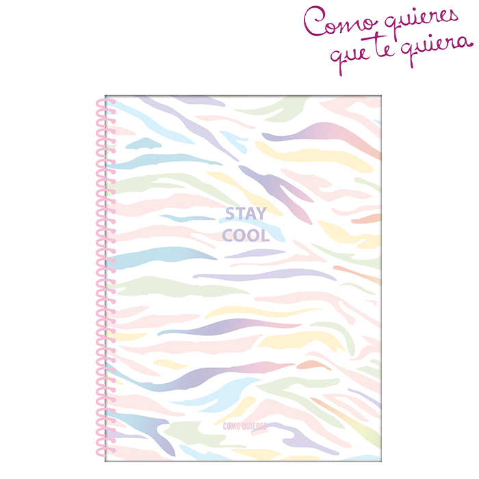 [35510] CUADERNO A4 TAPA DURA 120 HOJAS COMO QUIERES QUE TE QUIERA