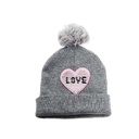 [36470] GORRO INFANTIL PARCHE CON POMPON