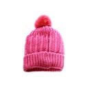 [36473] GORRO DAMA TEJIDO BRILLO CON POMPON PIEL