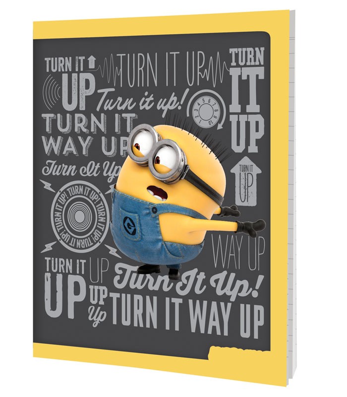 CUADERNO 48 HOJAS TAPA FLEXIBLE MINIONS