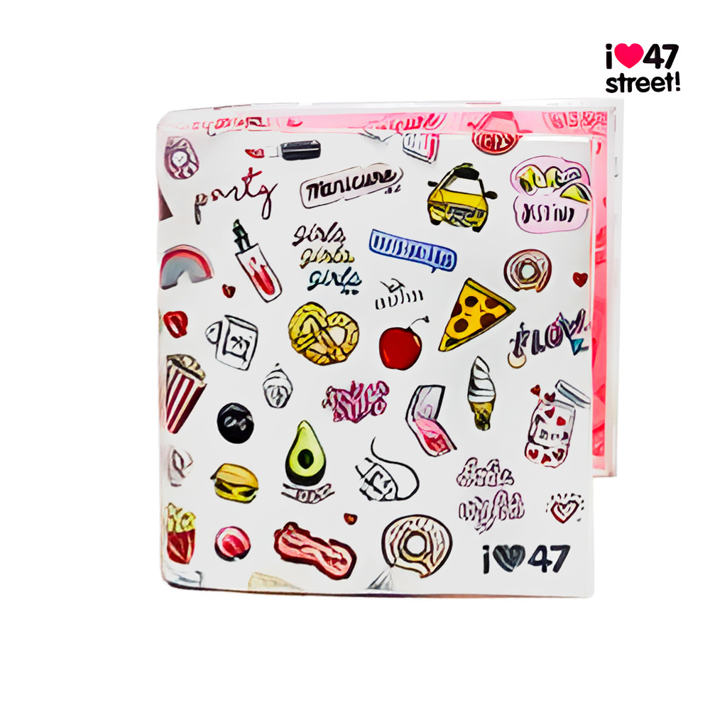 CARPETA 3 ANILLOS CARTONE GLITTER 47 STREET