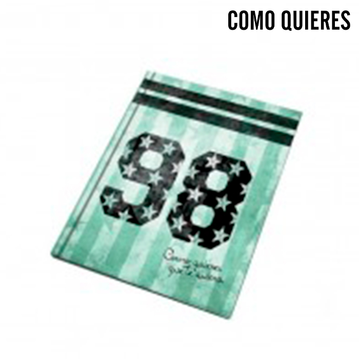 CUADERNO 16x21CM TAPA DURA 48 HOJAS COSIDO COMO QUIERES