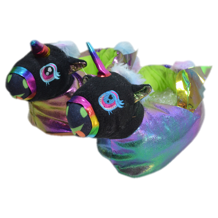 PANTUFLONES UNICORNIO CON ALAS TALLE 1 33-34