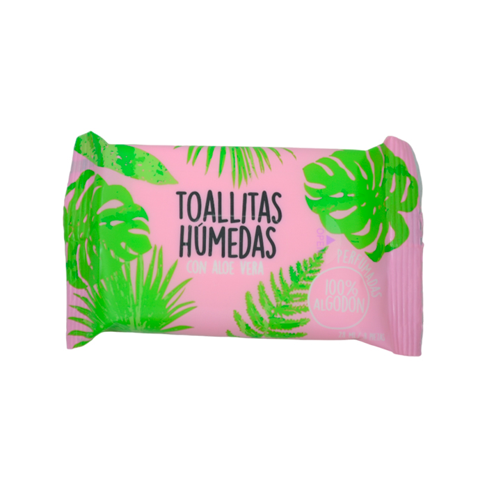 TOALLITAS HUMEDAS TROPICAL CON ALOE VERA