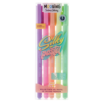 ROLLER TINTA GEL SILKY PASTEL X5