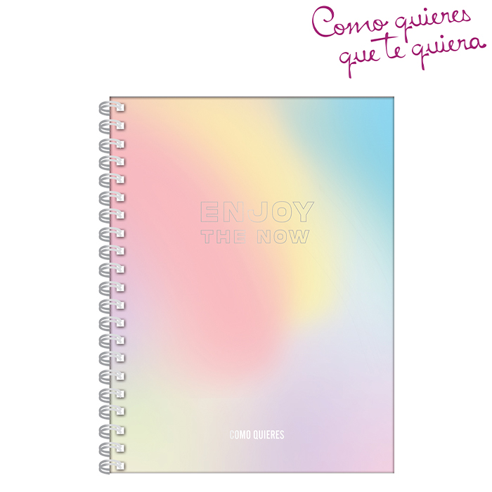 CUADERNO A4 TAPA DURA 120 HOJAS COMO QUIERES QUE TE QUIERA