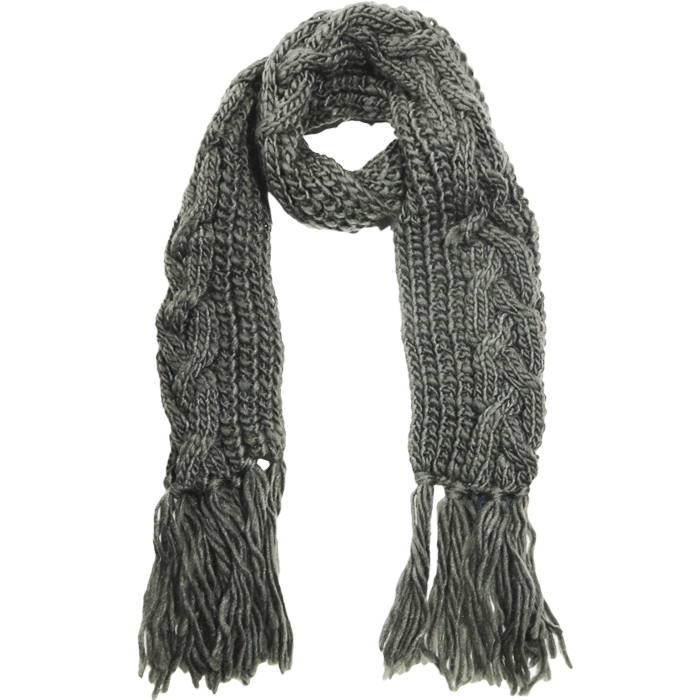 BUFANDA DE LANA LISA 160X25CM