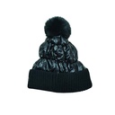 GORRO MATELASSE POM POM INTERIOR DE PIEL