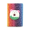 CUADERNO  CON GLITTER Y SQUISHY