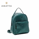 MOCHILA CUERO PU DOBLE DIVISION 29X24X12CM