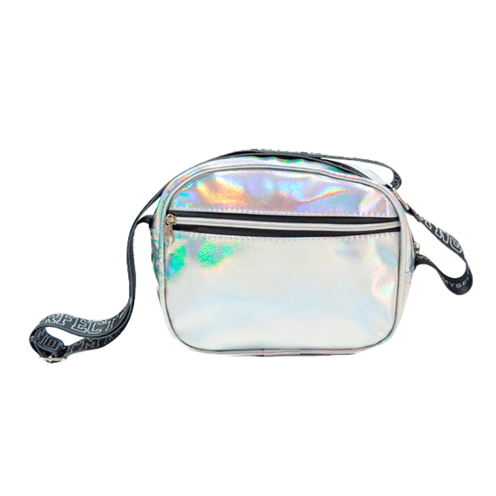 CARTERA TORNASOL DE FIESTA CON CORREA SUBLIMADA.