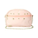 CARTERA CON TACHAS DE CHAROL CON CADENA