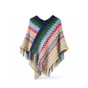 BUFANDA TRIANGULAR CON FLECOS