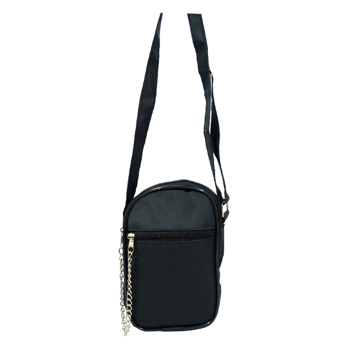 PORTACELULAR CON CADENA TELA IMPERMEABLE.