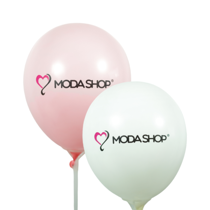 GLOBOS MODASHOP 12" PULGADAS POR 2 (NO INCLUYE PALITO)