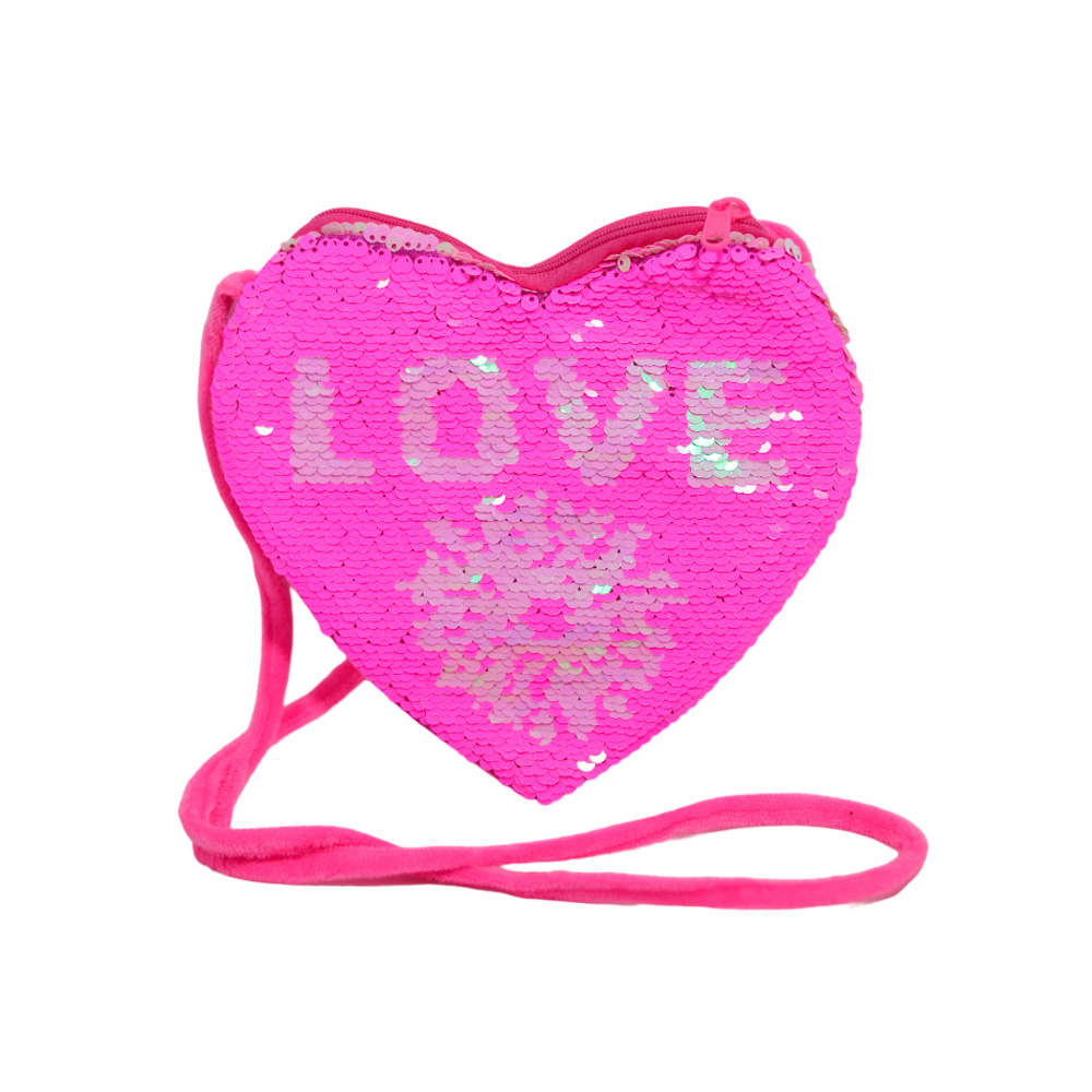 CARTERA LOVE DE LENTEJUELAS