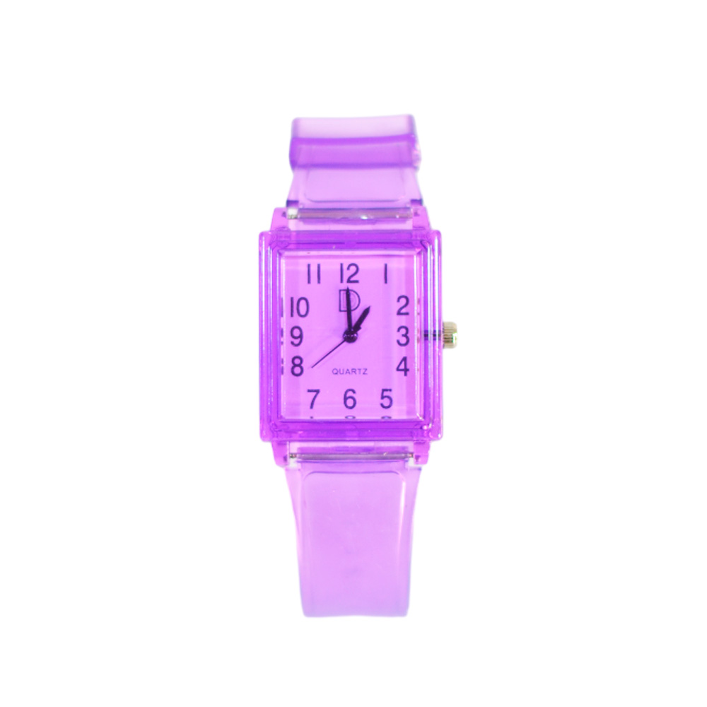 RELOJ CON MALLA TRANSPARENTE