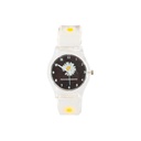 RELOJ MALLA SILICONA TRANSPARENTE C/ FLORES