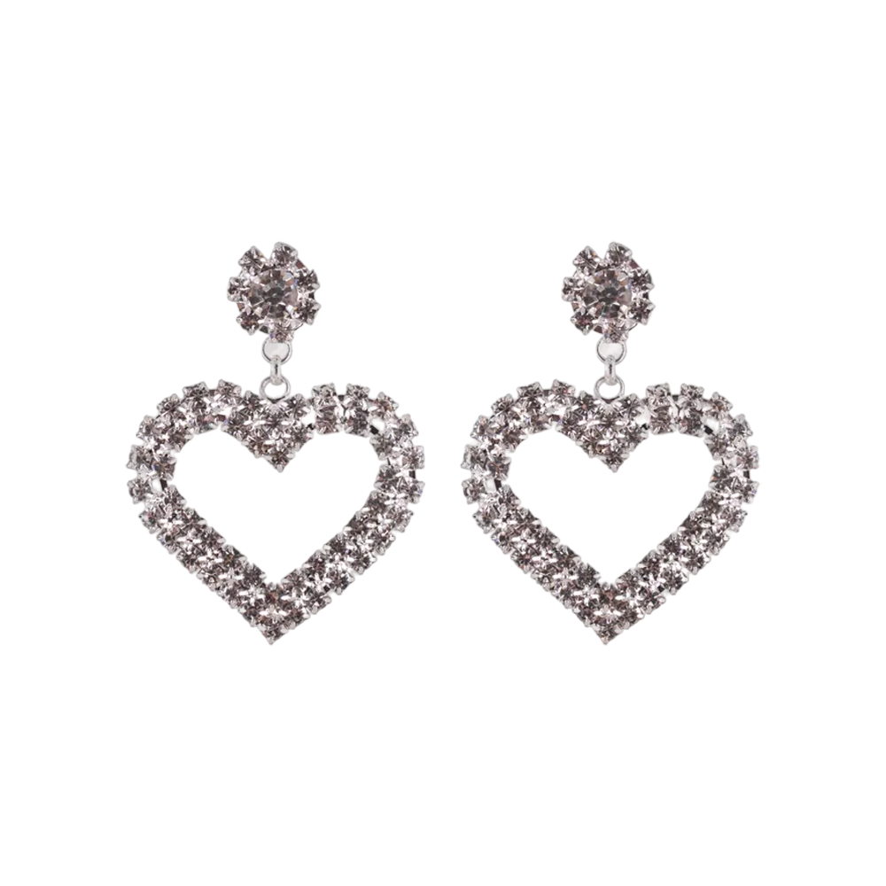 AROS CORAZON COLGANTES C/ STRASS