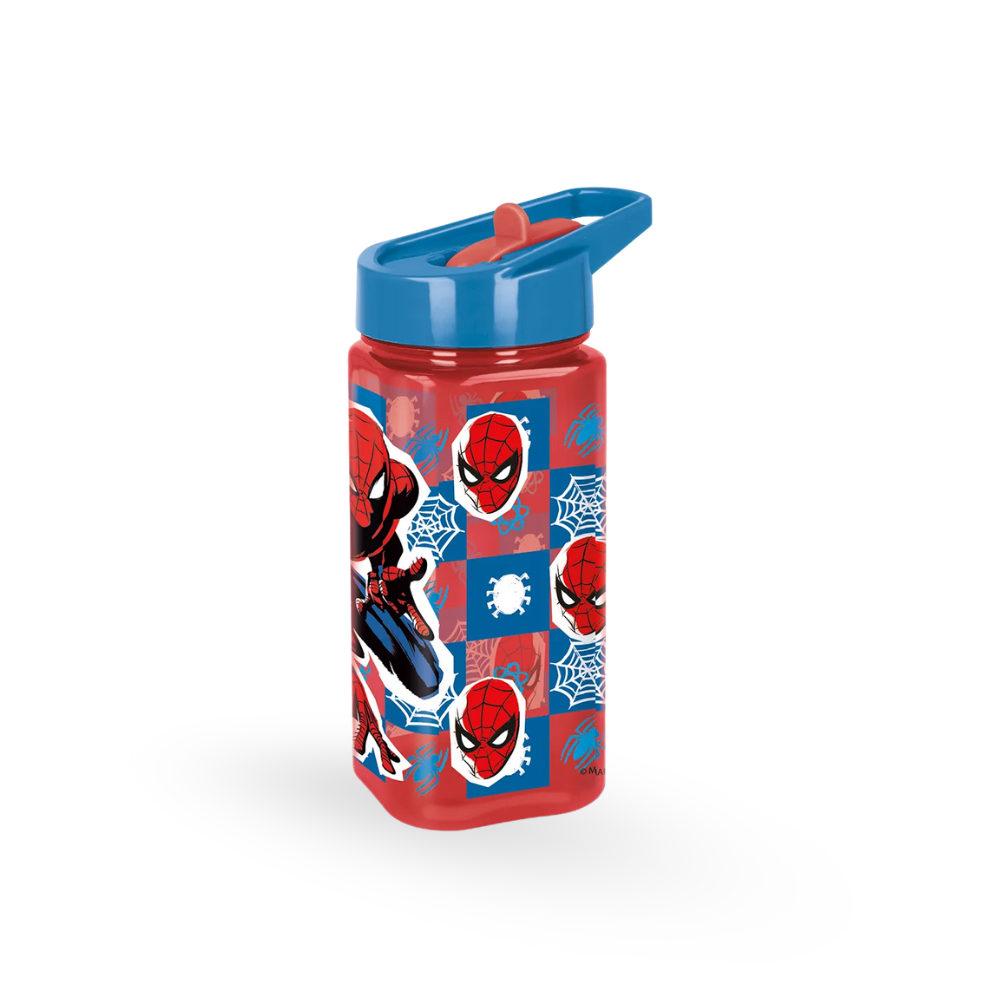 BOTELLA CON PICO BEBEDOR SPIDERMAN