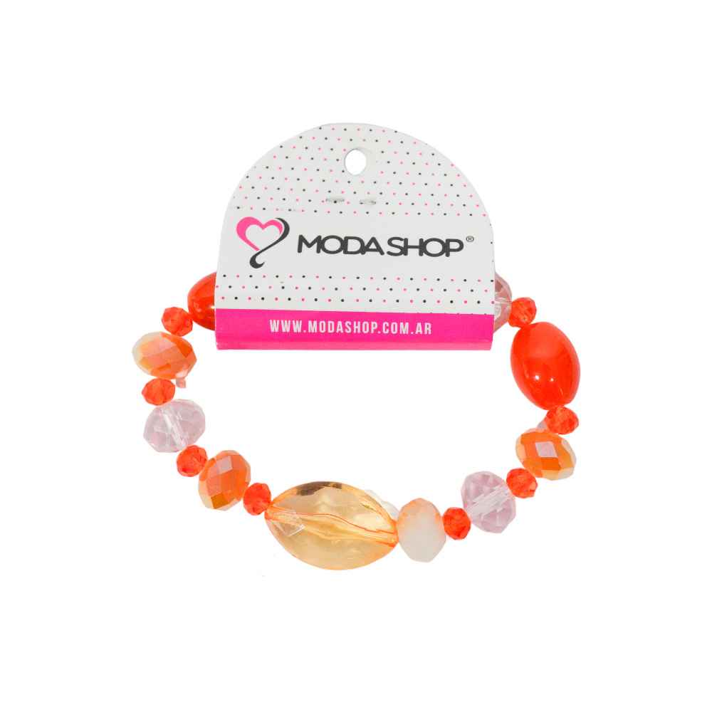 PULSERA ELASTICA CON PIEDRAS DE COLORES