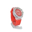 RELOJ CARCASA STRASS Y MALLA DE GOMA