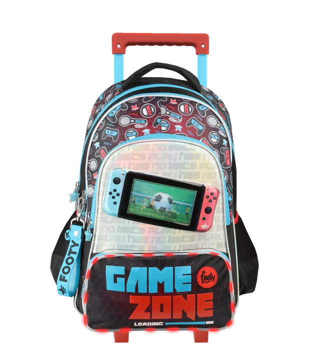 MOCHILA CARRO 18" GAME ZONE CON LUZ LED