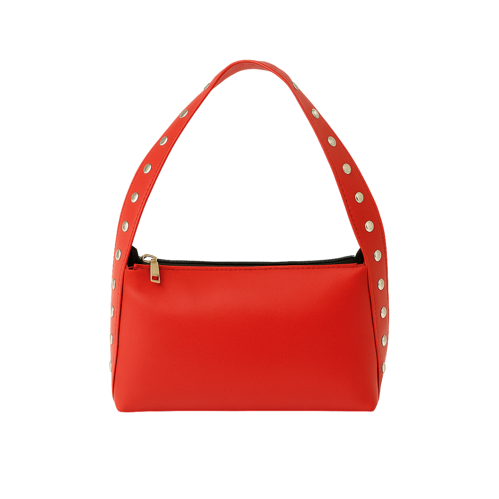 MINI BAG CON TACHAS ECO CUERO