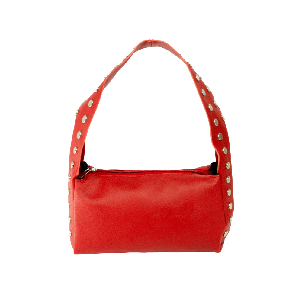 MINI BAG CON TACHAS ECO CUERO