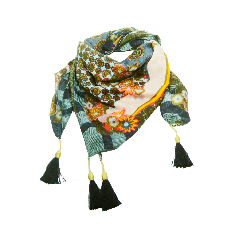 CHALINA GEOMETRICA CON BORLAS