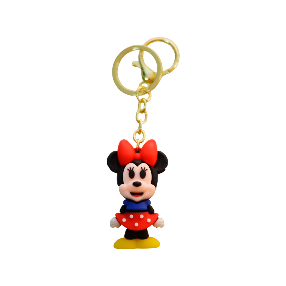 LLAVERO DORADO MINNIE Y MICKEY