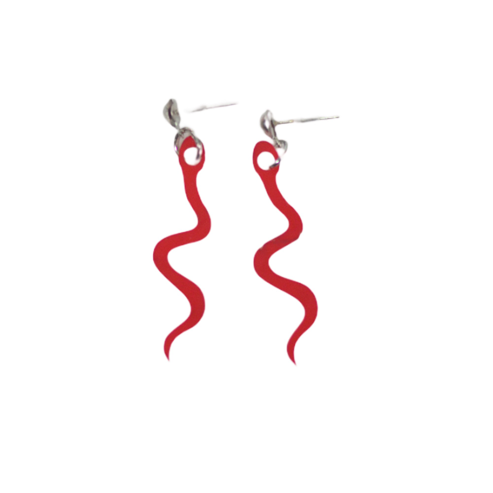 AROS CON DIJE DE SERPIENTE ACRILICO