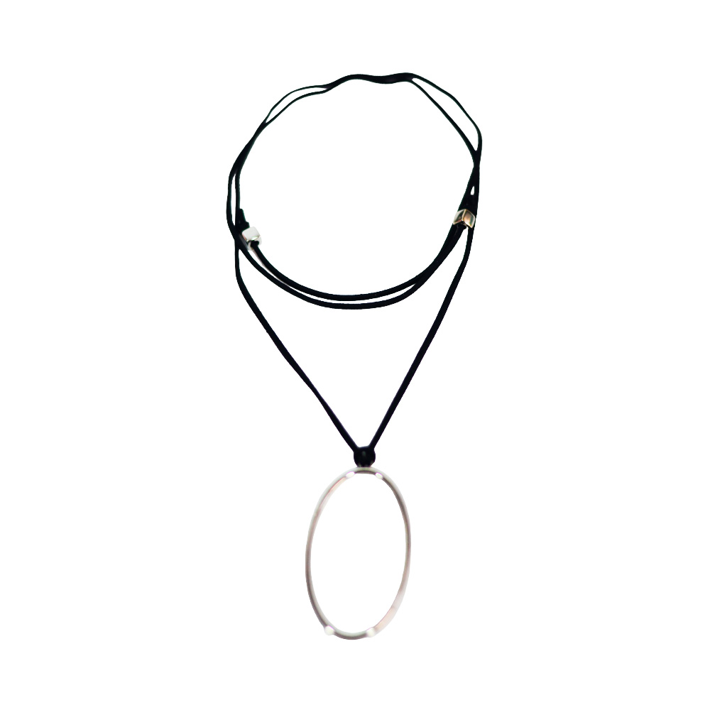 COLLAR GAMUZA OVAL