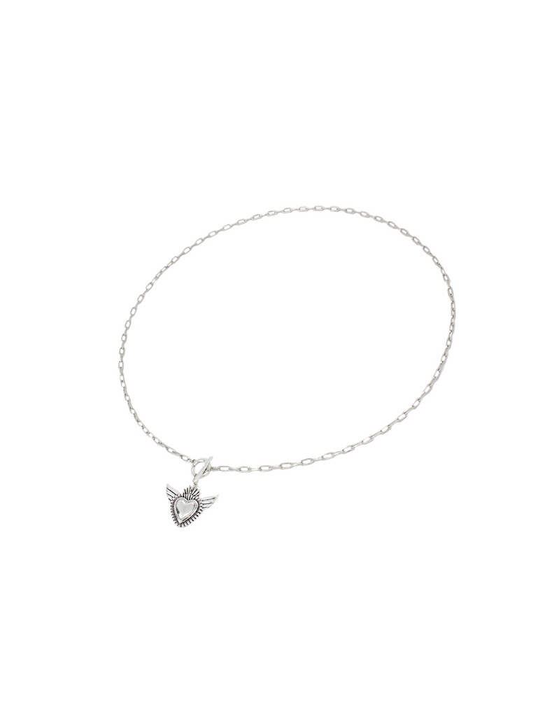 COLLAR CORAZON CON ALITAS