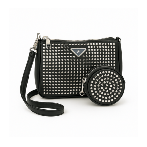 CARTERA STRASS CON MONEDERO
