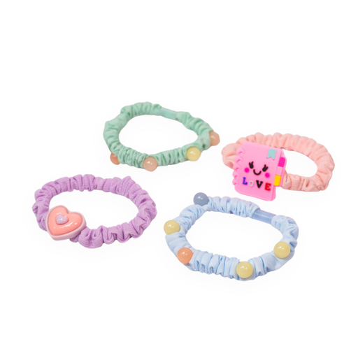 SET DE COLEROS CON APLIQUE POR 4 UNIDADES