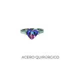 ANILLO ACERO QUIRURGICO CORAZON