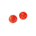 AROS CON STRASS ROJO X4 CAJA