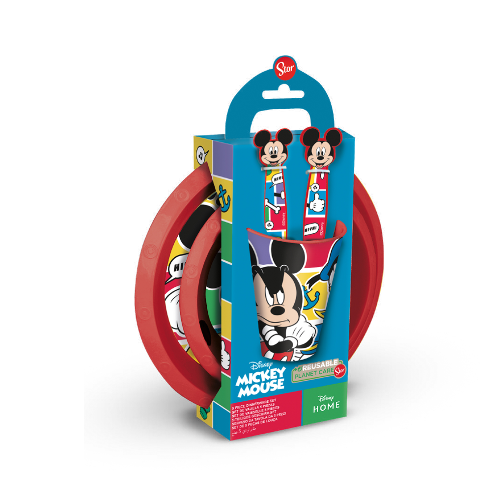 MICKEY MOUSE SET 5 PIEZAS