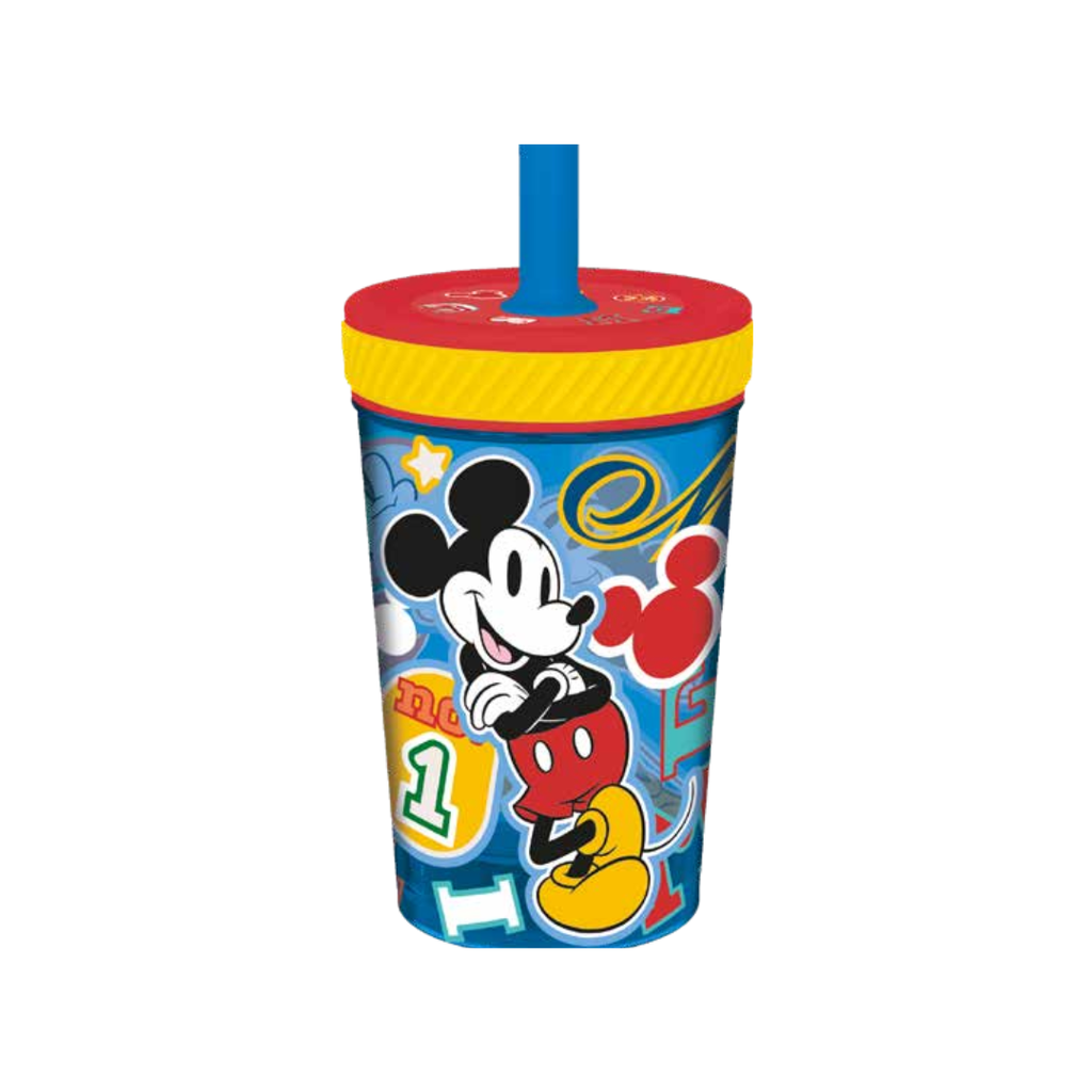 VASO SILICONA CON SISTEMA ANTI VUELCO SILICONA MICKEY MOUSE